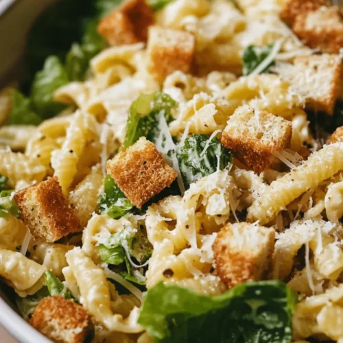 Caesar Salad Pasta A Fusion of Classic Flavors and Comfort