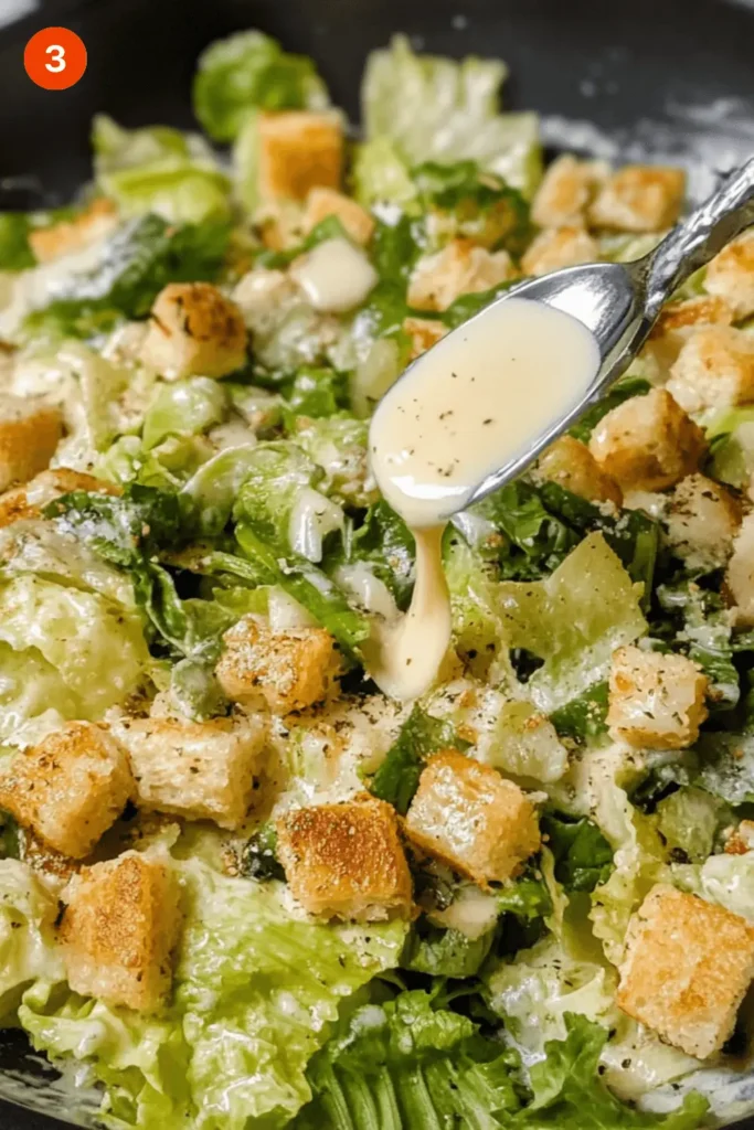 Caesar Salad Pasta A Fusion of Classic Flavors and Comfort-Step3
