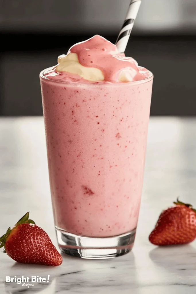 Hailey Bieber's Strawberry Glaze Smoothie Recipe