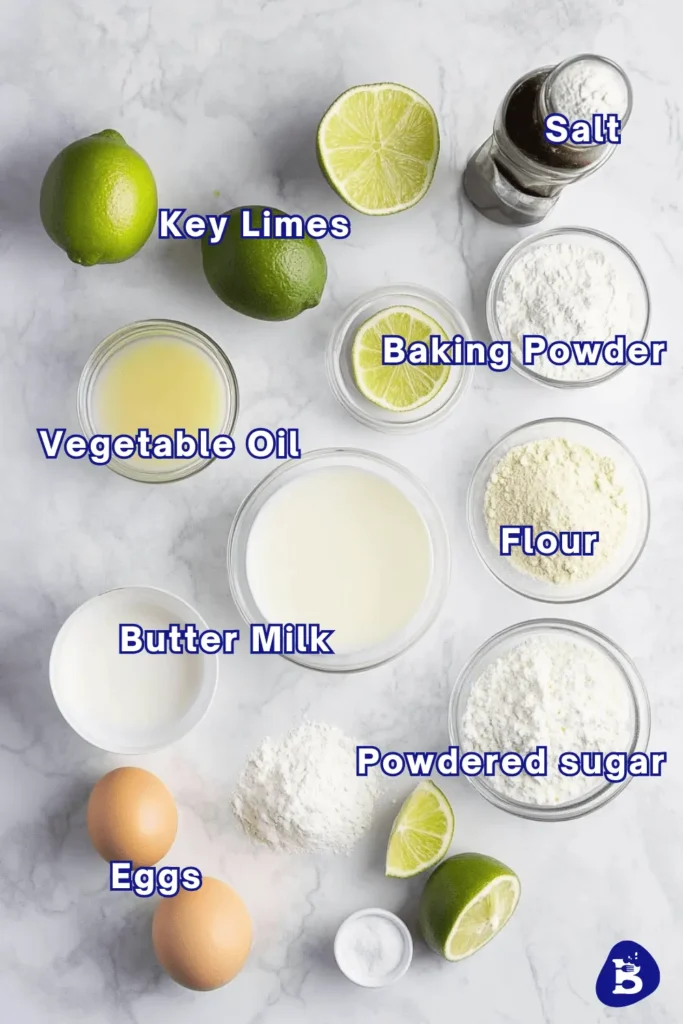 Key lime cake A Tangy, Sweet Delight-Ingredients