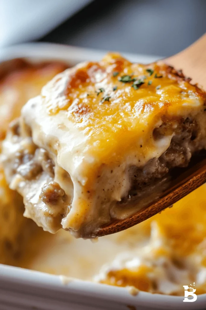 sausage and gravy casserole-3