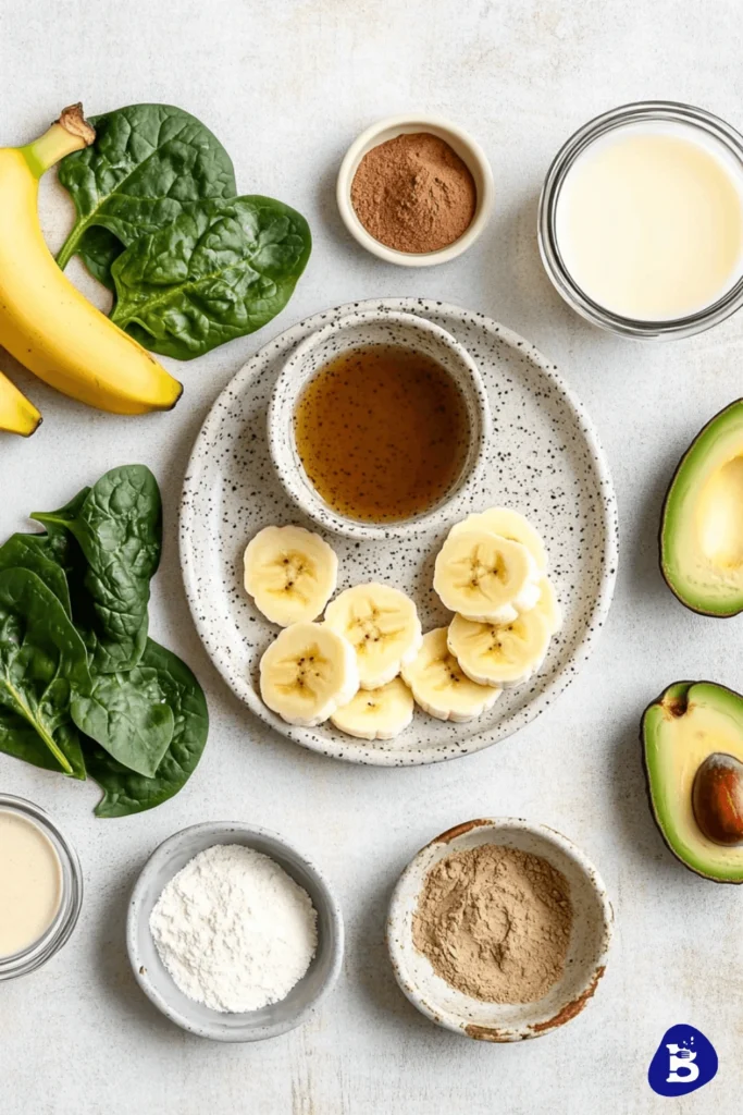 avocado smoothie-Ingredients