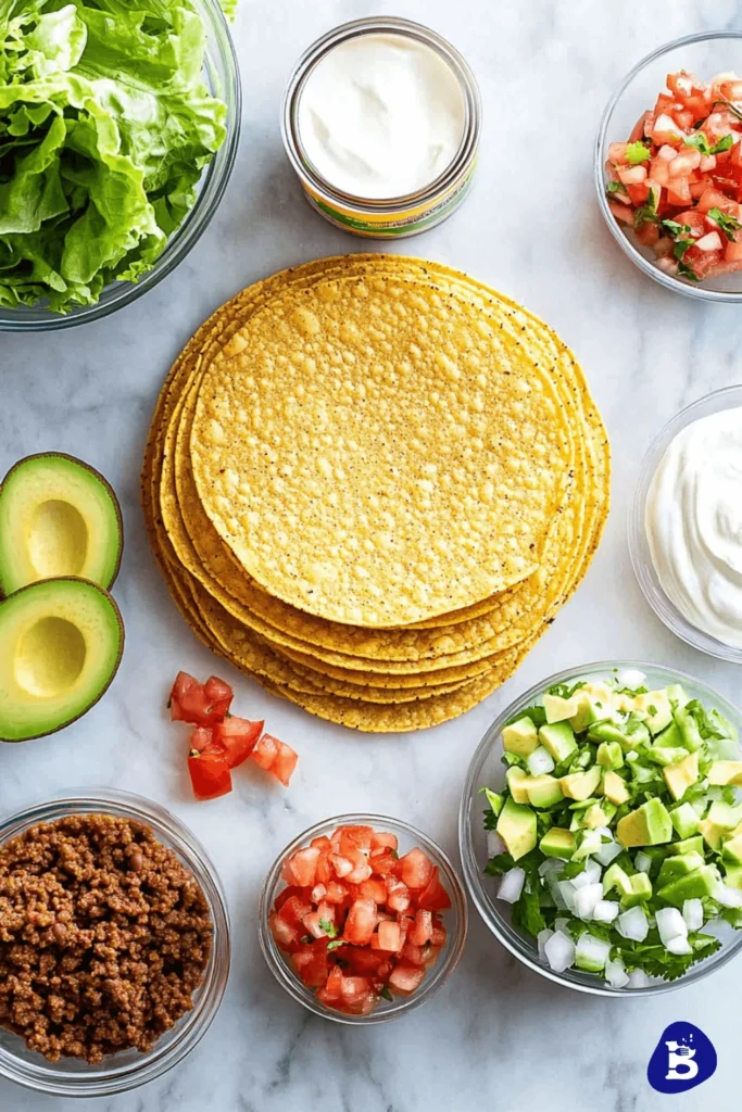 beef tostada recipe-Ingredients