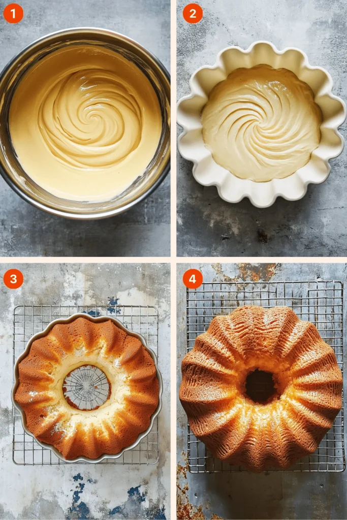 vanilla pound cake recipe-Instructions