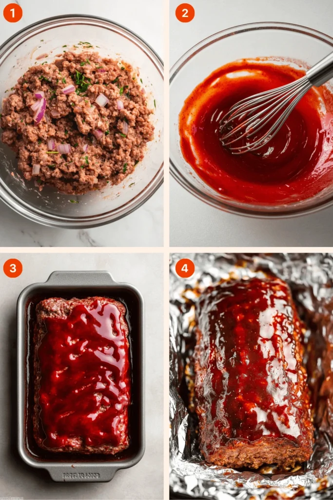 Lipton meatloaf-Instructions