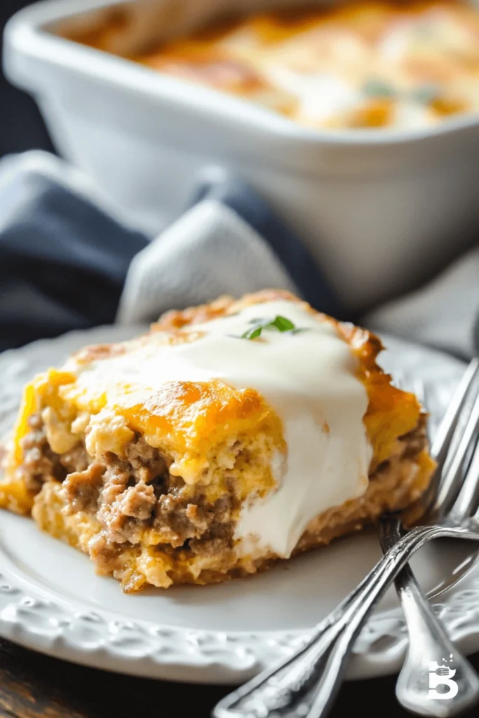 sausage and gravy casserole-2