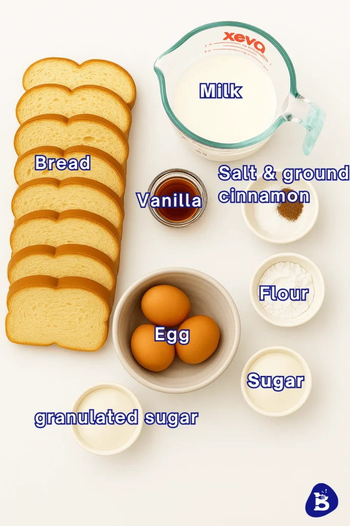 Classic French Toast-Ingredients