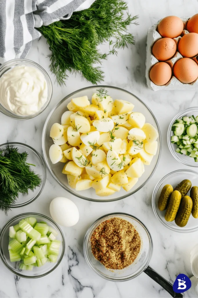 Deviled Egg Potato Salad-Ingredients