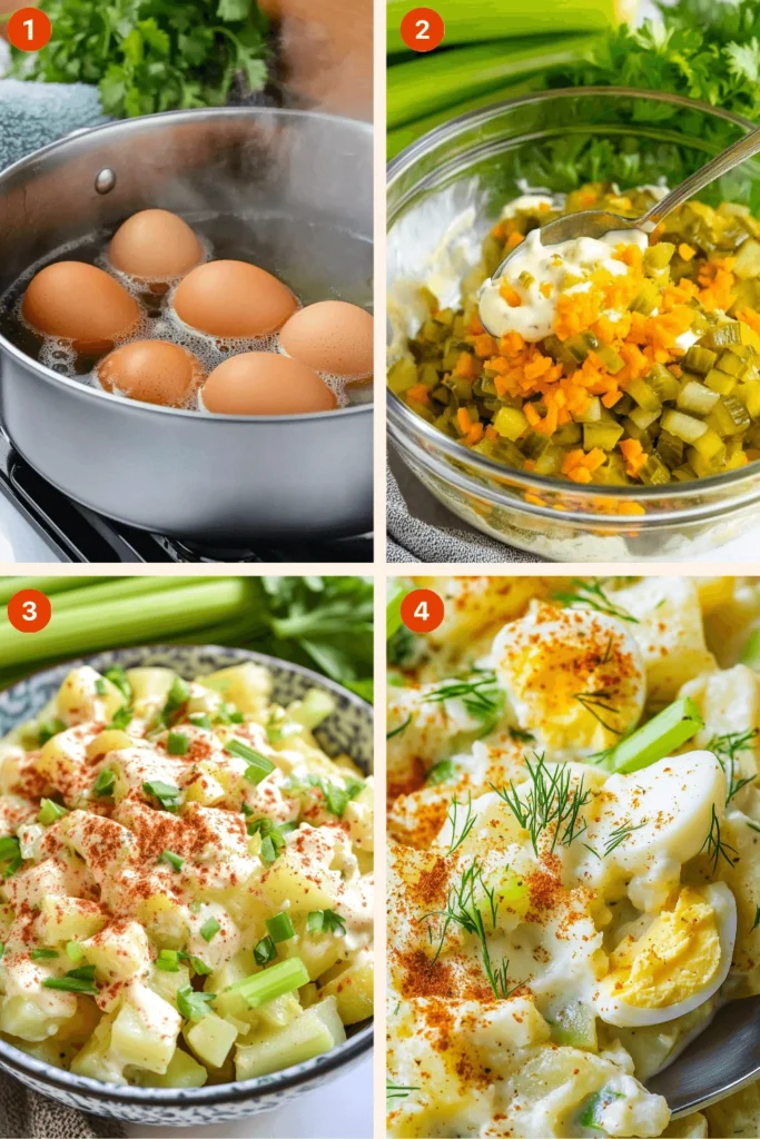 Deviled Egg Potato Salad-Instructions