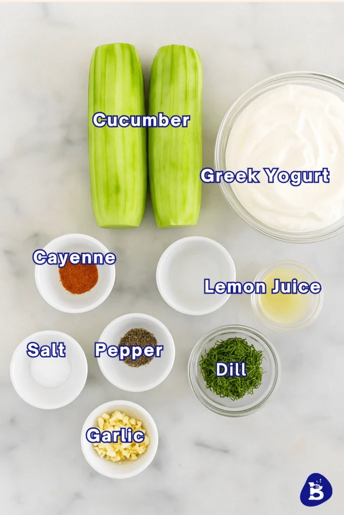 Tzatziki Sauce-Ingredients