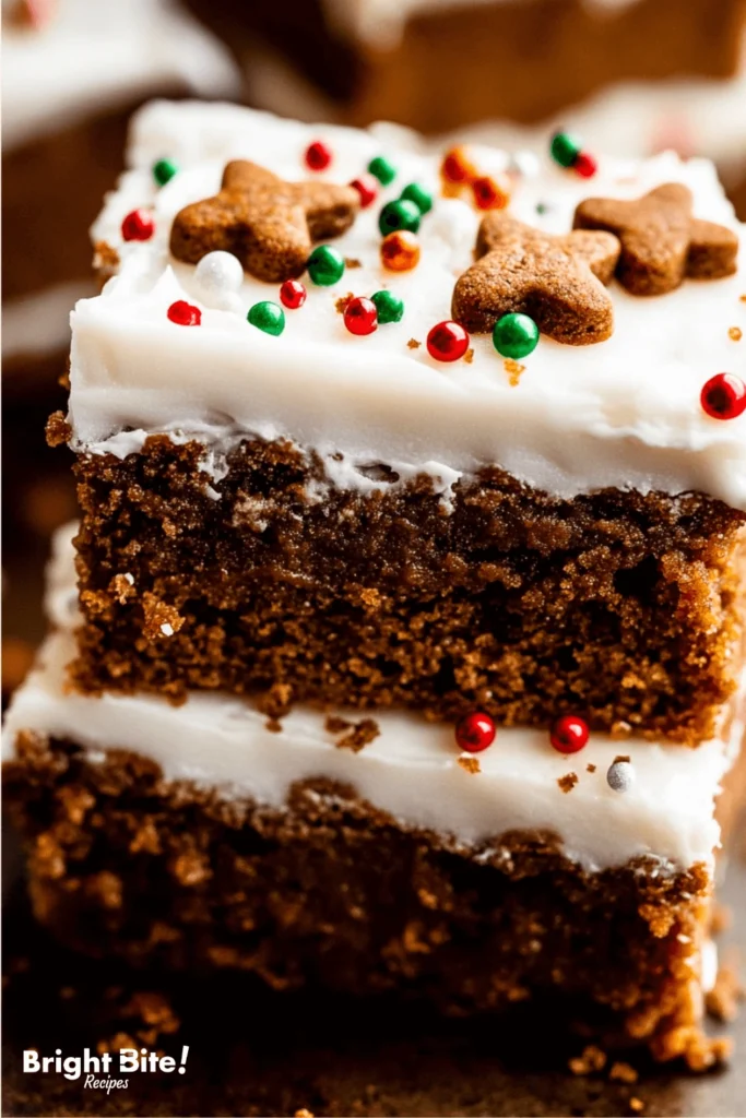 gingerbread cookie bars