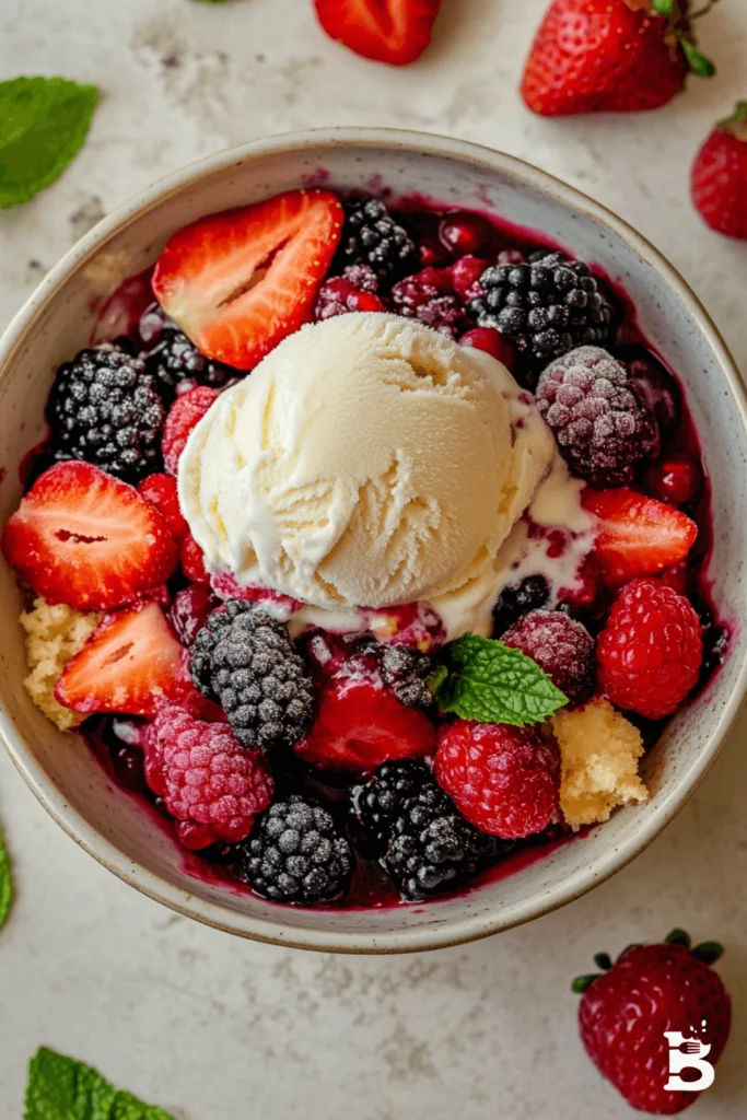 mixed berry cobbler-2